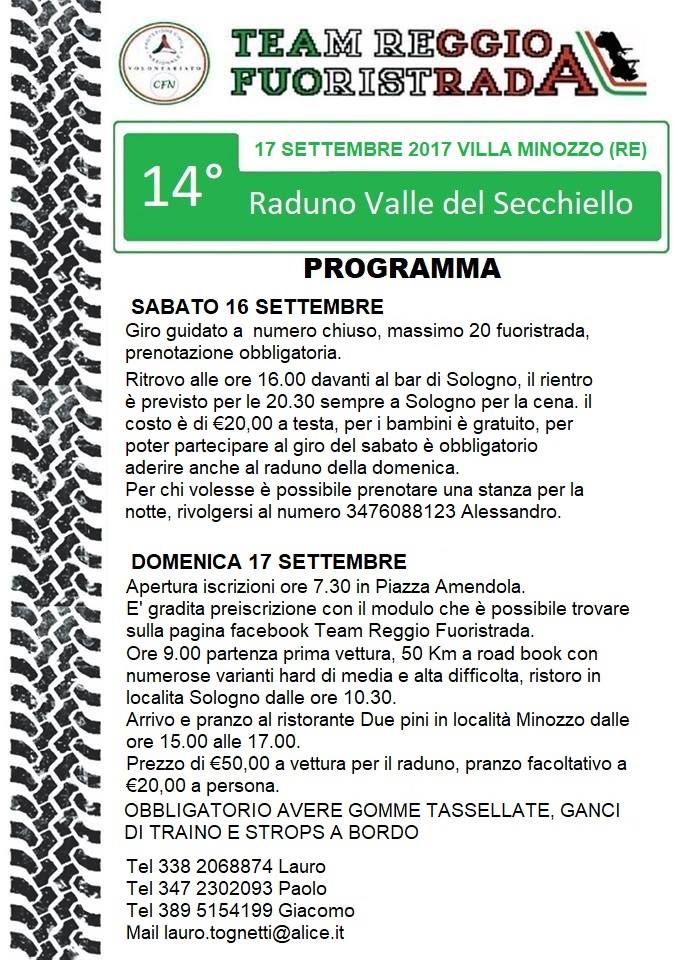 14° raduno valle del secchiello programma 14° raduno valle del secchiello programma